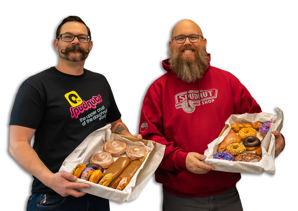 Mike and Ryan, owners of Spudnuts