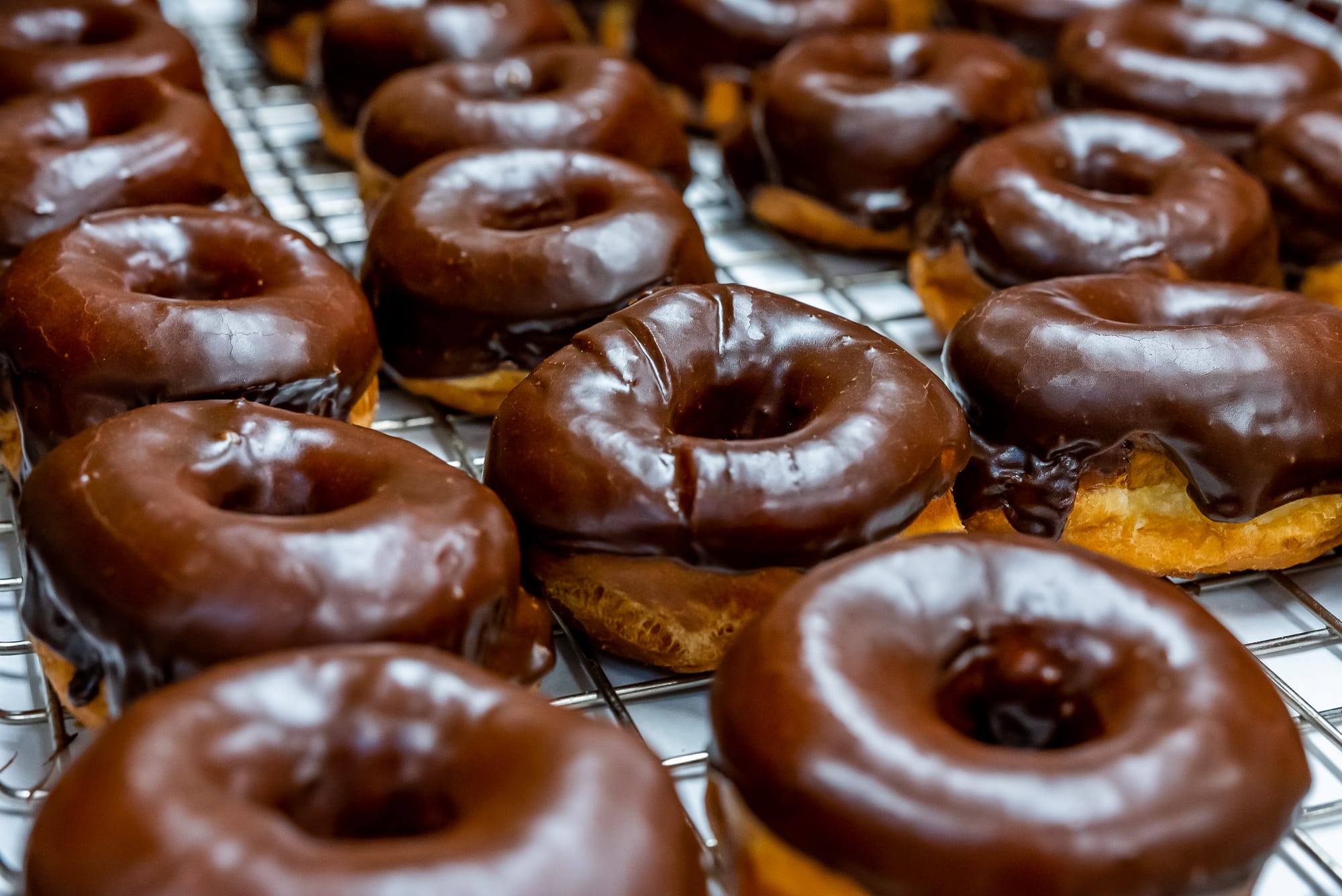 raised chocolate frosted spudnuts