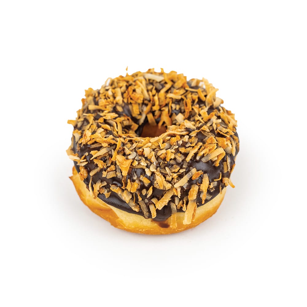 Raised-Chocolate-Frosted-&-Toasted-Coconut raised chocolate frosted & toasted coconut