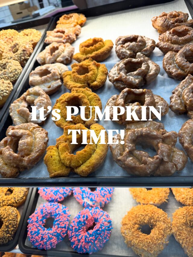 Available in all stores! cake Pumpkin glazed, maple, and plain now through thanksgiving.